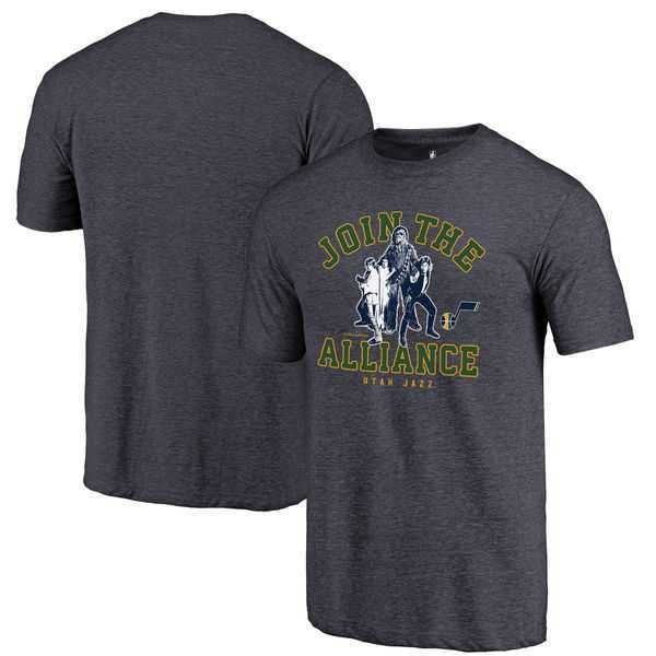 Utah Jazz Fanatics Branded Navy Star Wars Alliance Tri Blend T-Shirt,We sell and wholesale Utah Jazz Fanatics Branded Navy Star Wars Alliance Tri Blend T-Shirt on line form chian!